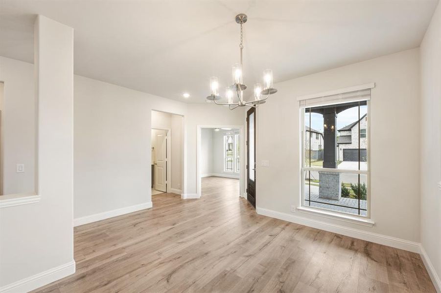 Spacious, unfurnished interior of a new home in Union Park Classic 55, Little Elm (Image 23).