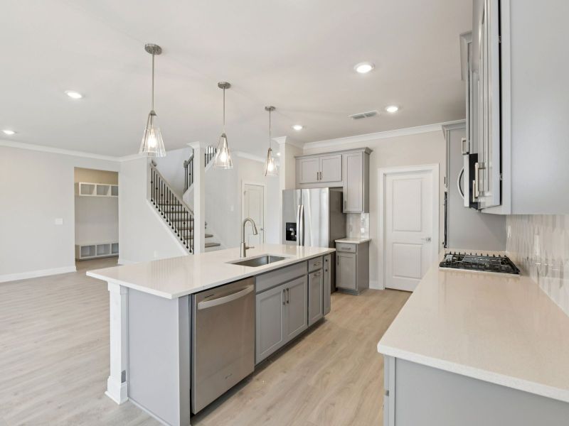 Furnished interior view inside a new home in River Pointe, Monroe (Image 7). Furnished interior view inside a new home in River Pointe, Monroe (Image 7).