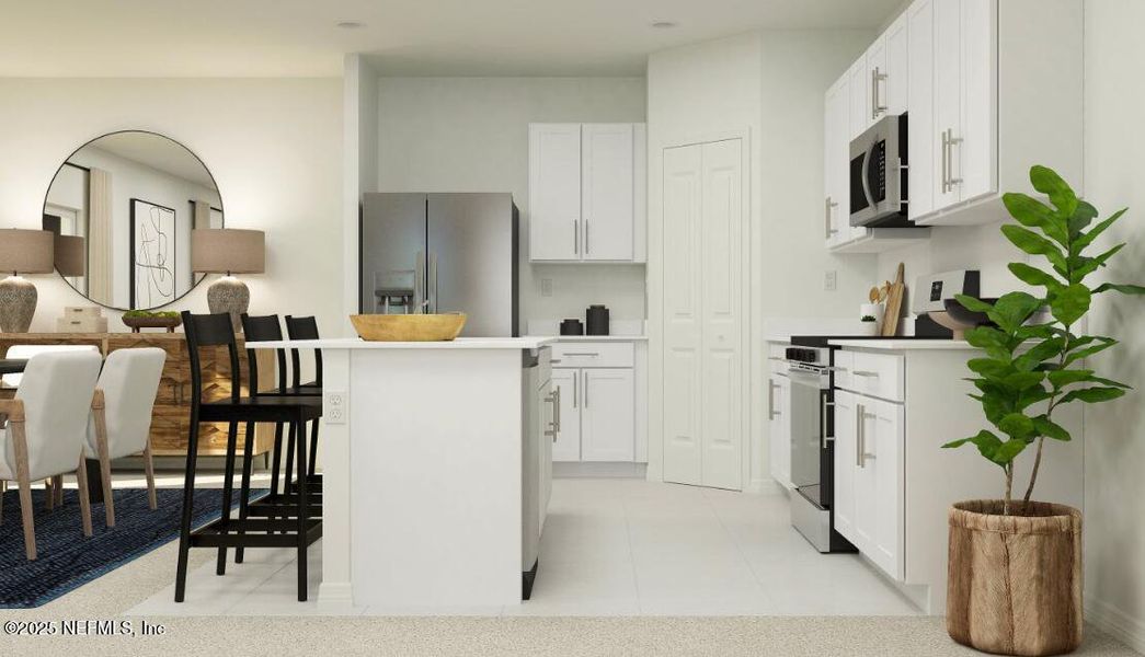 Furnished interior view inside a new home in Holstein Crossing: Holstein Crossing 40s, Green Cove Springs (Image 10). Furnished interior view inside a new home in Holstein Crossing: Holstein Crossing 40s, Green Cove Springs (Image 10).