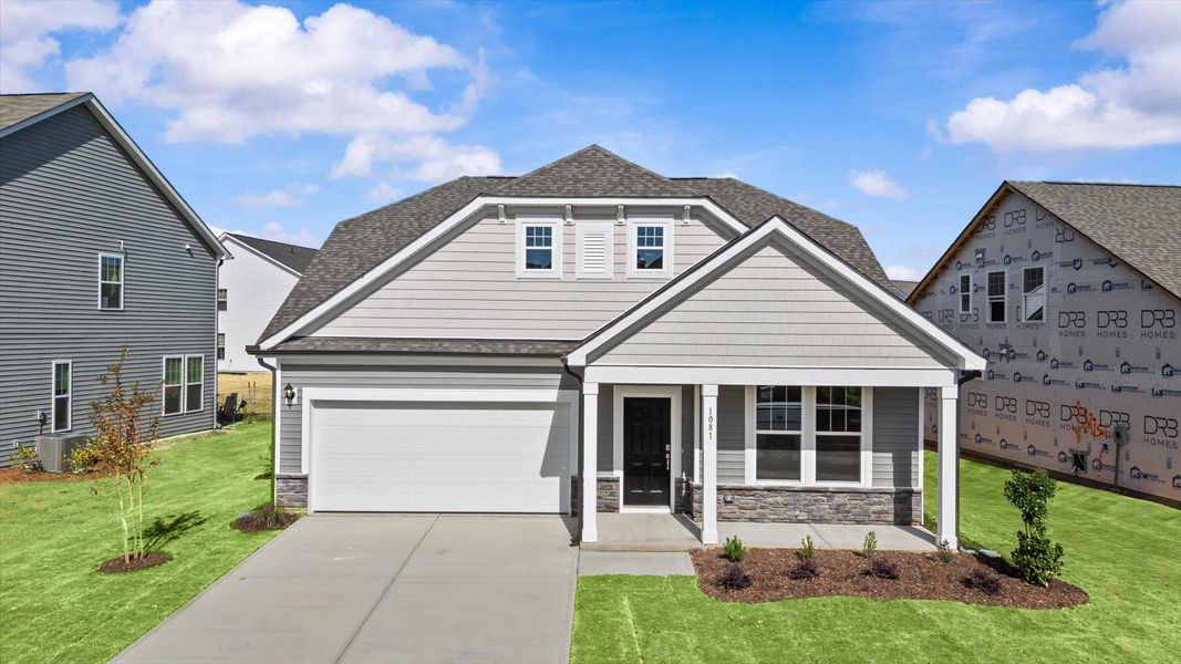 Representative furnished interior of a home built from the Greenwich by DRB Homes in Bellerose, Gibsonville (Image 6).