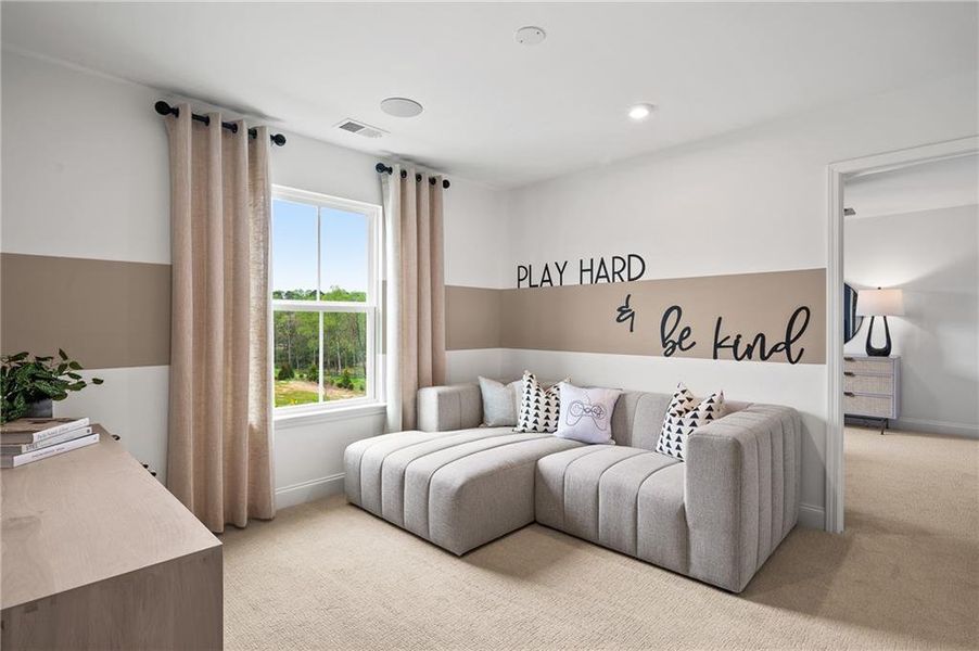 Furnished interior view inside a new home in Berkeley Mill, Cumming (Image 12). Furnished interior view inside a new home in Berkeley Mill, Cumming (Image 12).