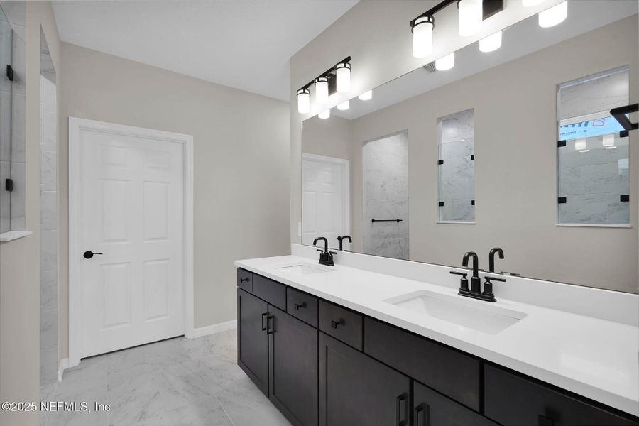 Furnished interior view inside a new home in Del Webb Wildlight, Yulee (Image 13).