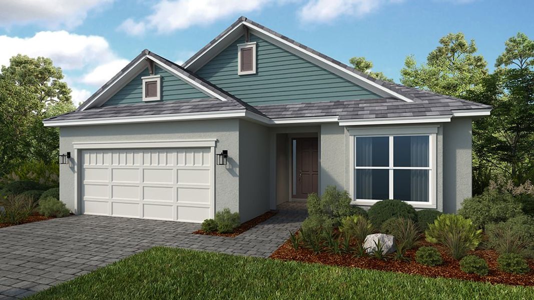 Representative exterior photo of a completed home built from the Lazio II by Taylor Morrison in Esplanade at Kingston, Estero, FL (Image 20). Representative exterior photo of a completed home built from the Lazio II by Taylor Morrison in Esplanade at Kingston, Estero, FL (Image 20).