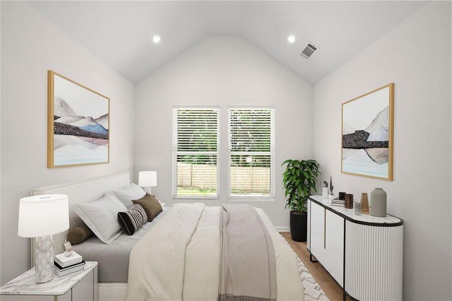 Furnished interior view inside a new home in , Atlanta (Image 12).