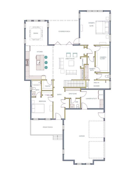 First Floor plan of proposed home