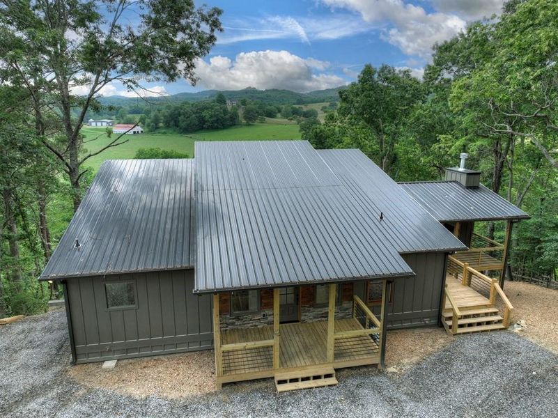 Front exterior of a new home in , Blue Ridge, GA, highlighting curb appeal (Image 28).