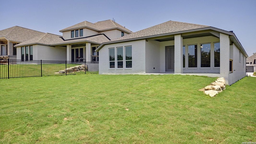 Exterior details and patio area of a home in Esperanza, Boerne (Image 19).