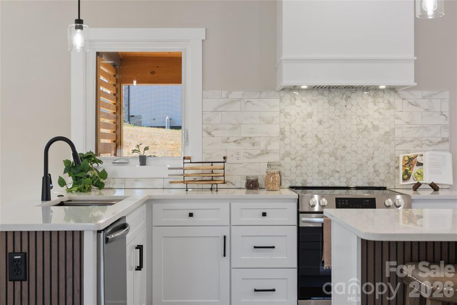 Furnished interior view inside a new home in , Asheville (Image 8).