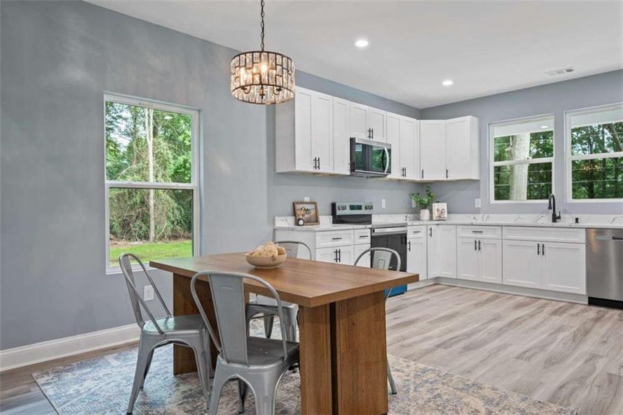 Furnished interior view inside a new home in , Commerce (Image 9).
