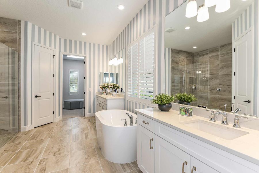 Furnished interior view inside a new home in Windward, Lakewood Ranch (Image 13).