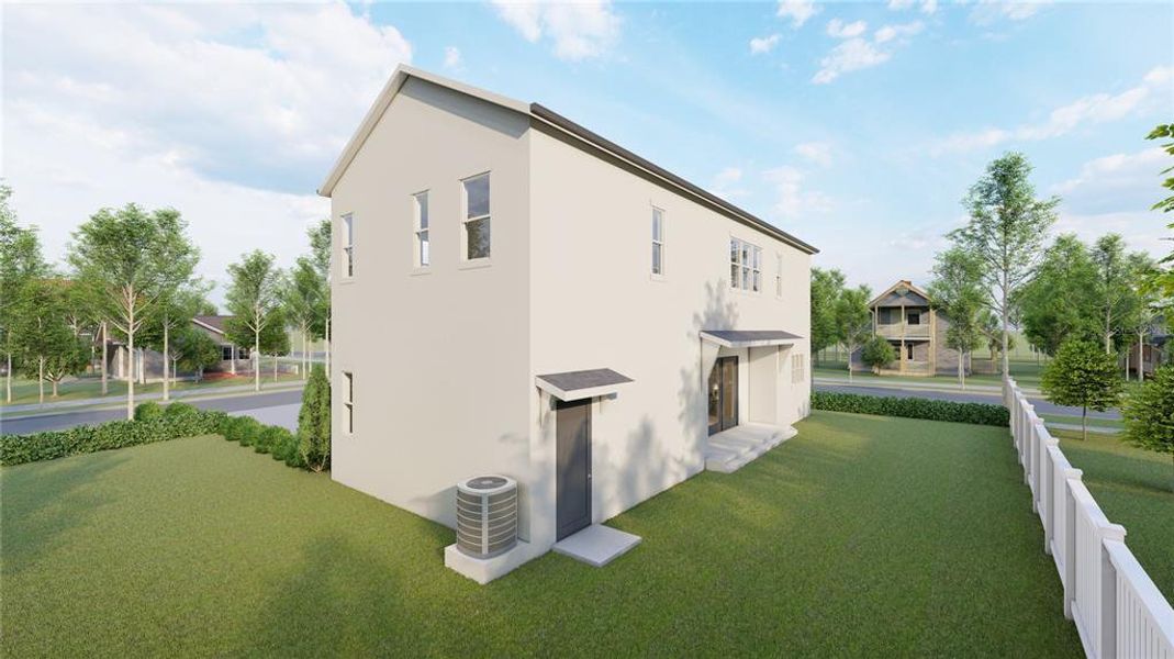 Exterior details and patio area of a home in , Tampa (Image 3).