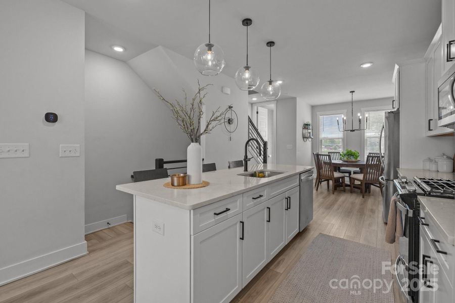 Furnished interior view inside a new home in , Charlotte (Image 32).