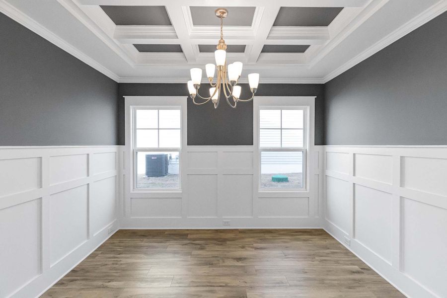 Representative unfurnished interior of a home built from the Magnolia by Caviness & Cates Communities in Bartlett Manor, Youngsville (Image 157).