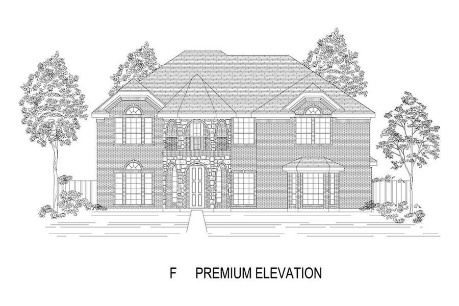 Representative rendering of the exterior for the Remington 2FS (w/Media) by First Texas Homes (Image 10). Representative rendering of the exterior for the Remington 2FS (w/Media) by First Texas Homes (Image 10).