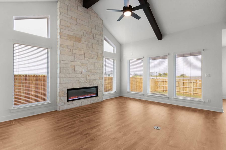 Spacious, unfurnished interior of a new home in The Grove at Blackhawk, Pflugerville (Image 16).