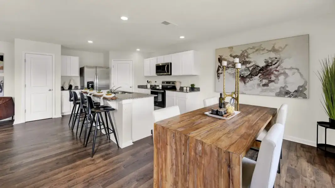 Furnished interior view inside a new home in Keebler Meadows, Johnson City (Image 10).