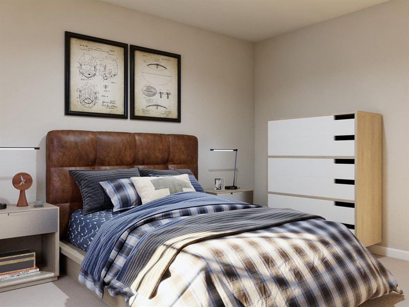 Furnished interior view inside a new home in Christian Meadows, Ennis (Image 17).