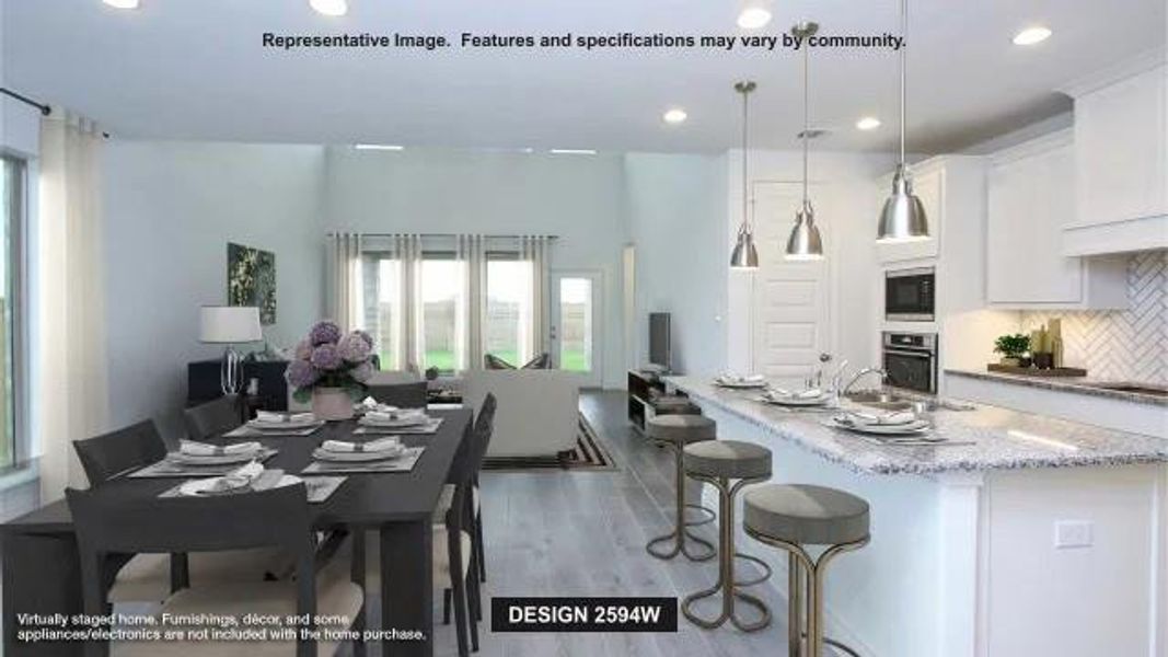 Furnished interior view inside a new home in Escondido, Magnolia (Image 7). Furnished interior view inside a new home in Escondido, Magnolia (Image 7).