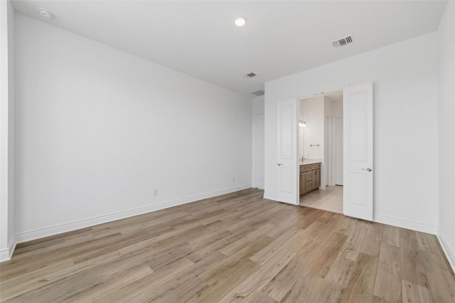 Master bedroom with no