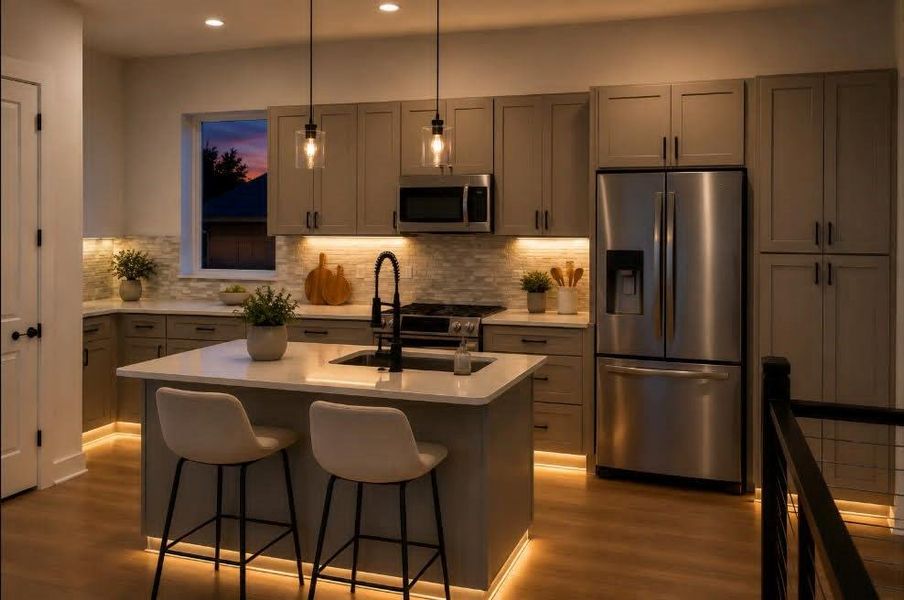 Furnished interior view inside a new home in , Houston (Image 7).