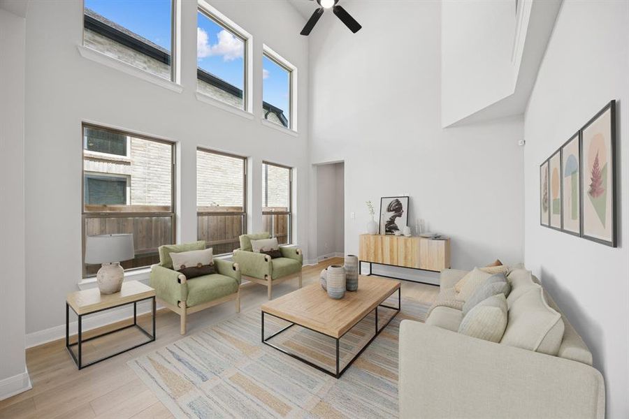 Furnished interior view inside a new home in Talia – Cottage Series, Mesquite (Image 5). Furnished interior view inside a new home in Talia – Cottage Series, Mesquite (Image 5).