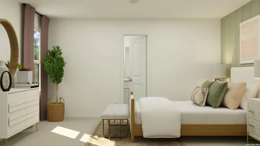 Furnished interior view inside a new home in Tres Laurels, San Antonio (Image 24). Furnished interior view inside a new home in Tres Laurels, San Antonio (Image 24).