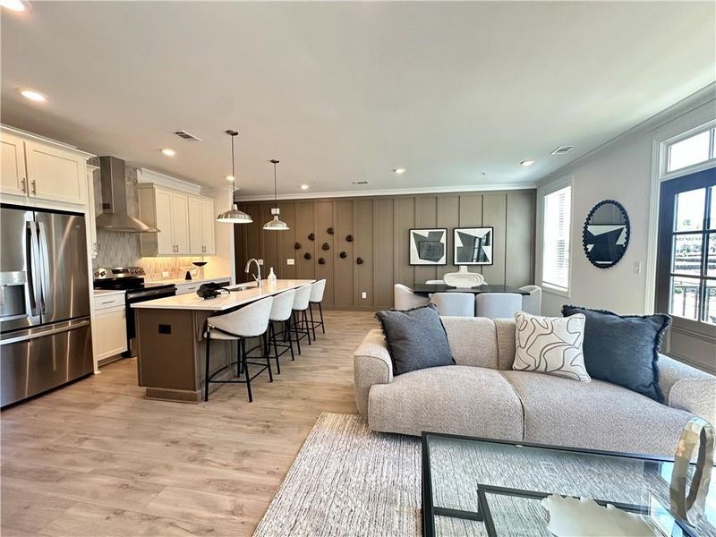 Ideal Floor Plan for Entertaining! *Photos Showcase Warm Wheat Design Collection from a different Staged Model Home Site*