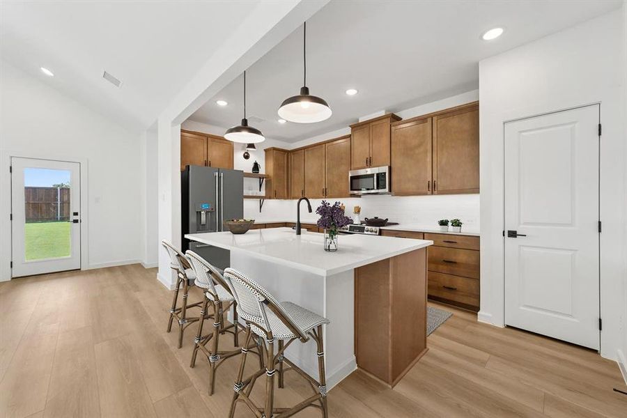 Furnished interior view inside a new home in Aspire at Noble Ridge, Howe (Image 12). Furnished interior view inside a new home in Aspire at Noble Ridge, Howe (Image 12).