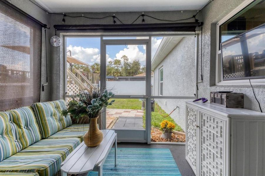 Exterior details and patio area of a home in , North Port (Image 27).