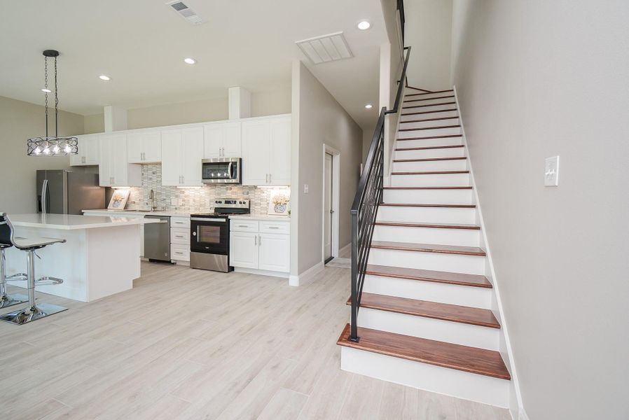 Furnished interior view inside a new home in , Houston (Image 8).