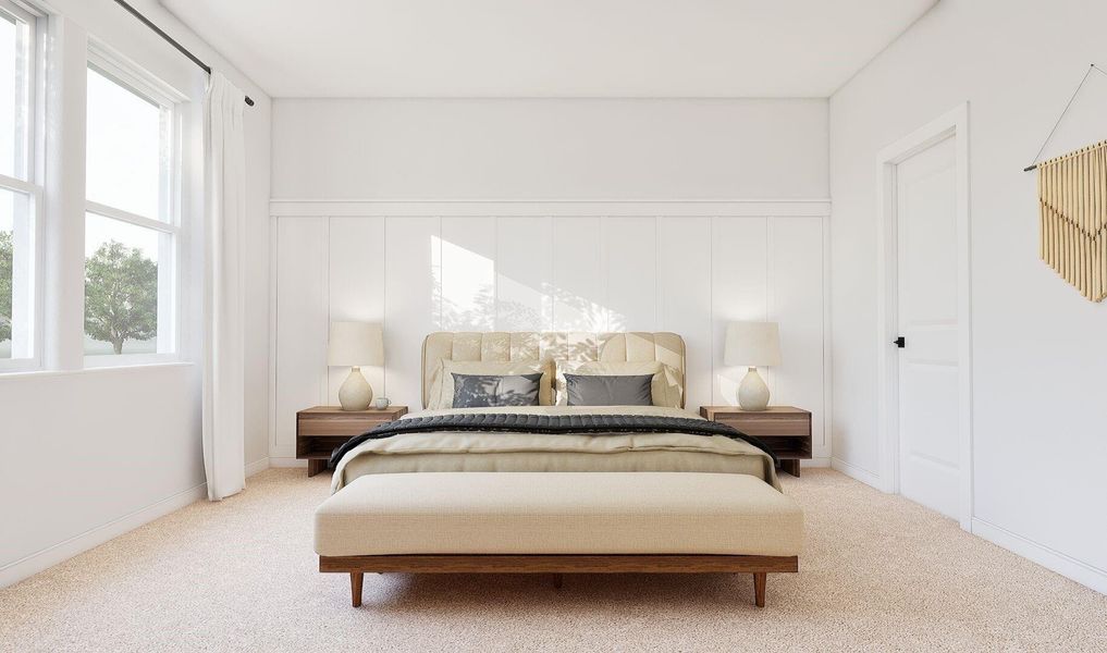 Private primary suite (*Artist rendering used for illustration purposes only.)