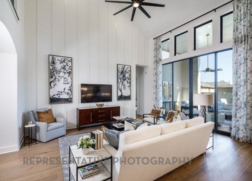 Furnished interior view inside a new home in Sandbrock Ranch: 60ft. lots, Aubrey (Image 20).