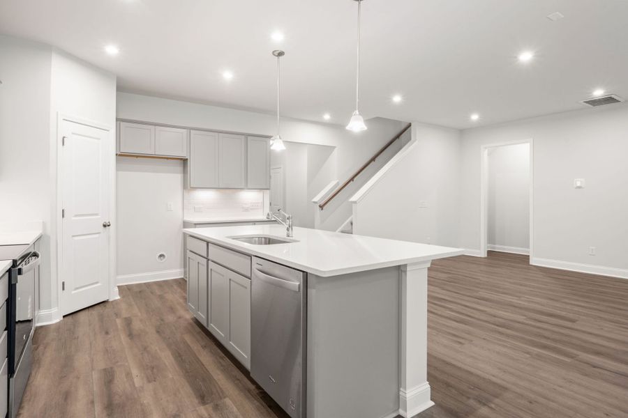 Kitchen with Oversized Island