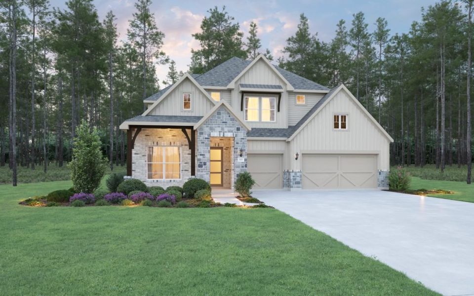 Representative exterior photo of a completed home built from the Samoa by Stonefield Homes in Rio Vista at Kelly Ranch, Aledo, TX (Image 24).