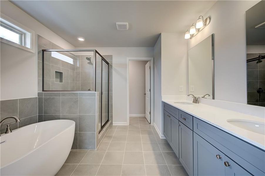Furnished interior view inside a new home in Cambria at Traditions, Hampton (Image 12).