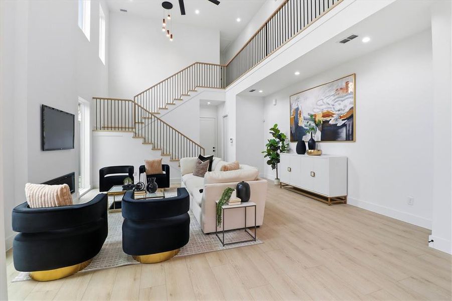 Furnished interior view inside a new home in , Dallas (Image 6).