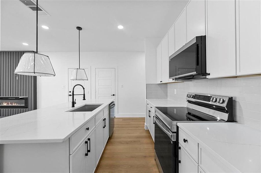 Furnished interior view inside a new home in , Dallas (Image 9). Furnished interior view inside a new home in , Dallas (Image 9).