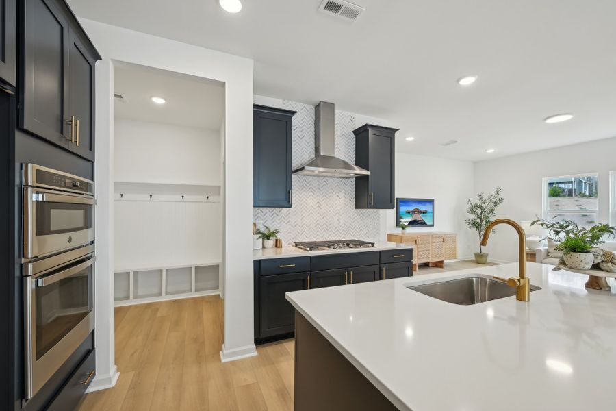 Representative furnished interior of a home built from the Leland by Ashton Woods in Rowland's Grant, Fuquay Varina (Image 15).