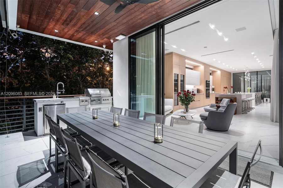 Exterior details and patio area of a home in , Miami Beach (Image 23).
