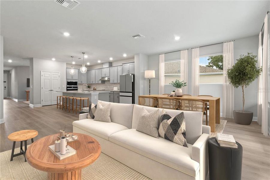 Furnished interior view inside a new home in , Parrish (Image 7).