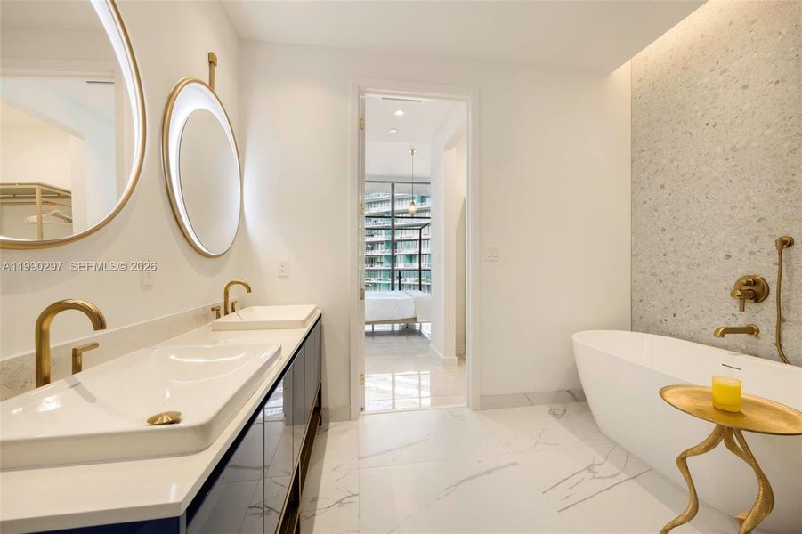 Furnished interior view inside a new home in Mr. C Residences, Miami (Image 15).