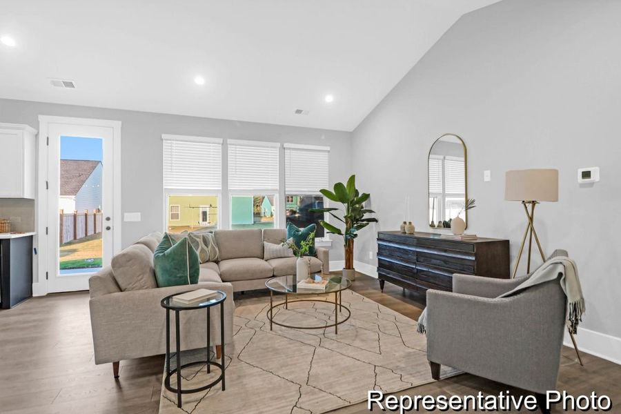 Furnished interior view inside a new home in Homecoming, Ravenel (Image 8).