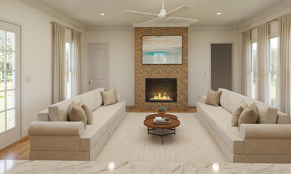 Furnished interior view inside a new home in , Summerville (Image 7). Furnished interior view inside a new home in , Summerville (Image 7).