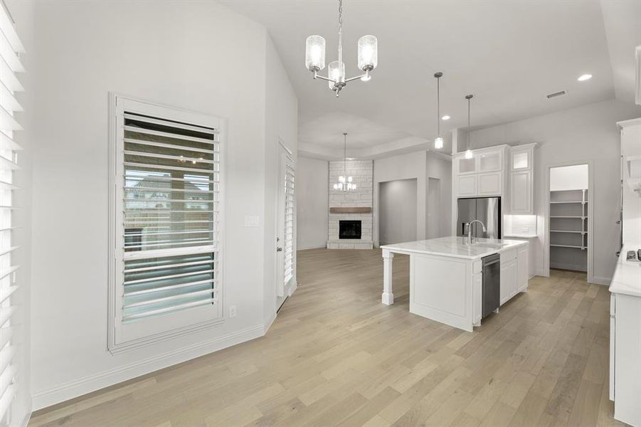 Furnished interior view inside a new home in Nelson Lake Estates, Rockwall (Image 6). Furnished interior view inside a new home in Nelson Lake Estates, Rockwall (Image 6).