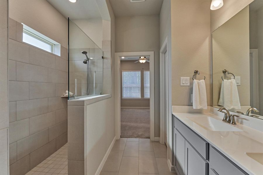 Furnished interior view inside a new home in The Highlands - Grove Collection, Porter (Image 14).