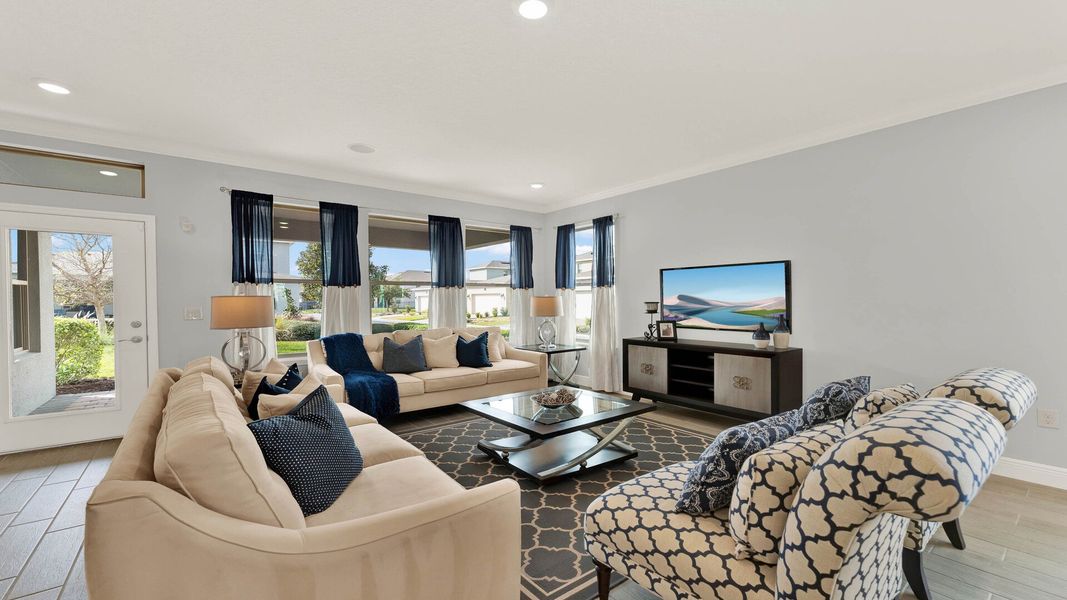 Furnished interior view inside a new home in Waterleigh, Winter Garden (Image 11). Furnished interior view inside a new home in Waterleigh, Winter Garden (Image 11).