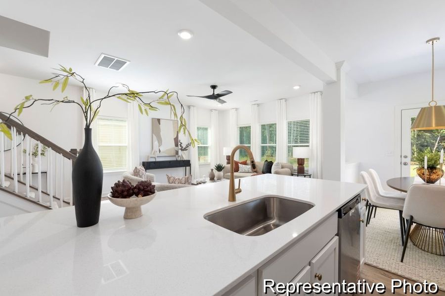 Furnished interior view inside a new home in Reeves Crossing, St. George (Image 4). Furnished interior view inside a new home in Reeves Crossing, St. George (Image 4).