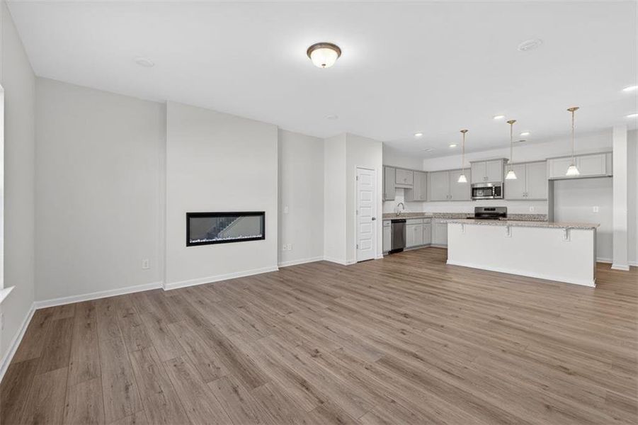 Spacious, unfurnished interior of a new home in Townes At The Stiles, Cartersville (Image 13).