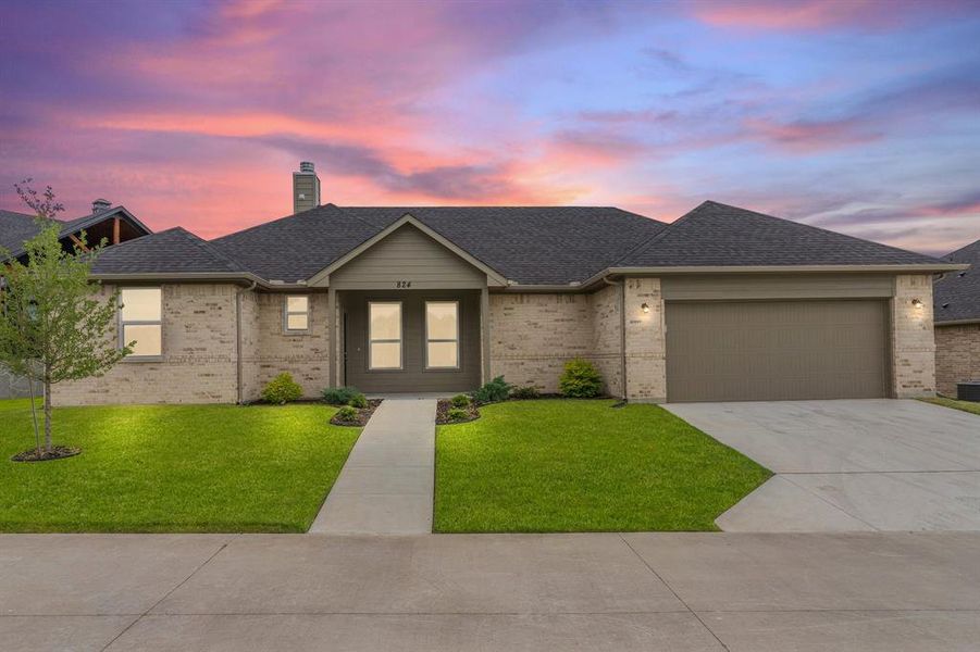 Front exterior of a new home in , Rockwall, TX, highlighting curb appeal (Image 20). Front exterior of a new home in , Rockwall, TX, highlighting curb appeal (Image 20).