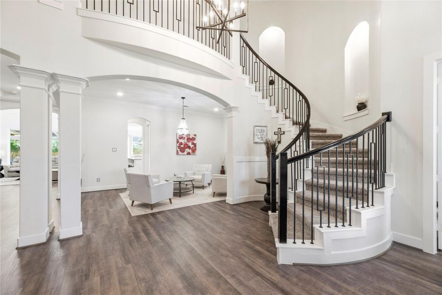 Furnished interior view inside a new home in , Cypress (Image 3).